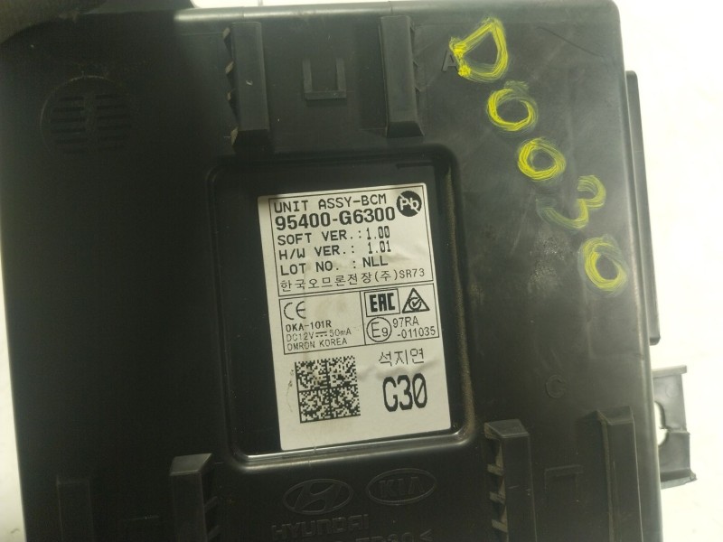 Recambio de modulo electronico para kia picanto iii (ja) 1.0 lpg referencia OEM IAM  95400G6300 