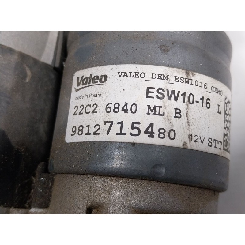 Recambio de motor arranque para opel corsa f (p2jo) 1.2 (68) referencia OEM IAM  9812715480 