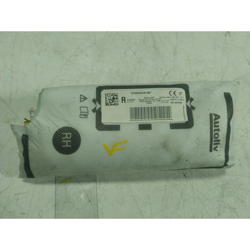 Recambio de airbag lateral delantero derecho para opel corsa f (p2jo) 1.2 (68) referencia OEM IAM  9821954780 