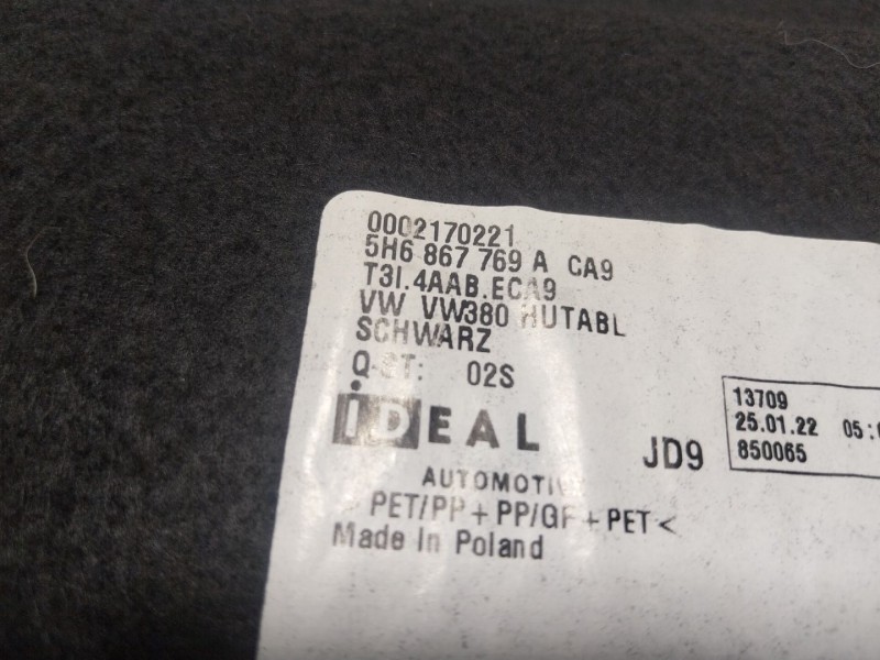 Recambio de bandeja trasera para volkswagen golf viii (cd1, da1) 1.0 tsi referencia OEM IAM  5H6867769A 