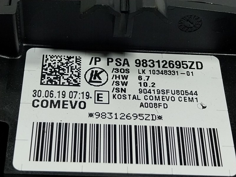 Recambio de mando luces para citroën c4 cactus 1.2 thp 110 referencia OEM IAM  98312695 