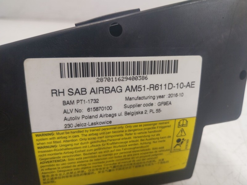 Recambio de airbag lateral delantero derecho para ford focus iii 1.0 ecoboost referencia OEM IAM  AM51R611D10AE 
