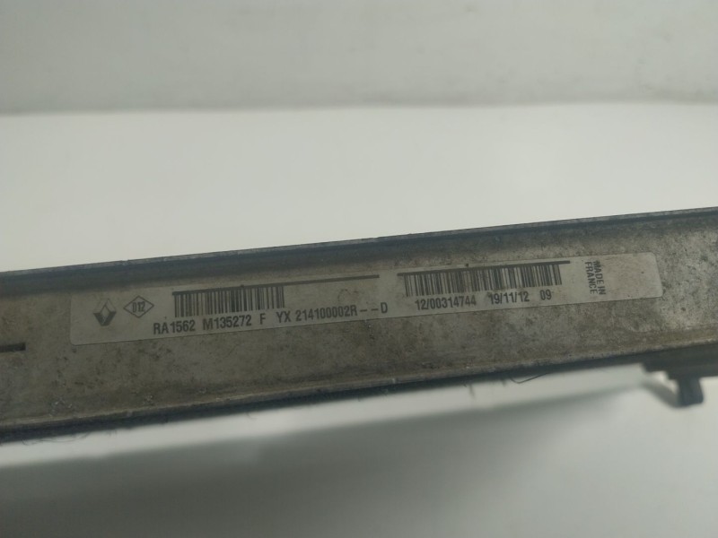 Recambio de radiador agua para renault scénic iii (jz0/1_) 1.2 tce referencia OEM IAM  214100002R 
