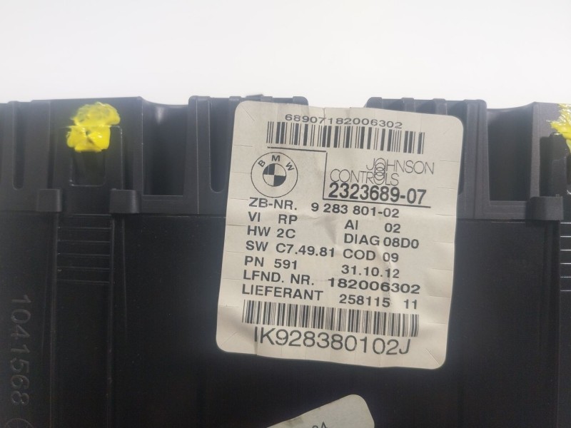 Recambio de cuadro instrumentos para bmw 1 coupé (e82) 118 d referencia OEM IAM  928380102 
