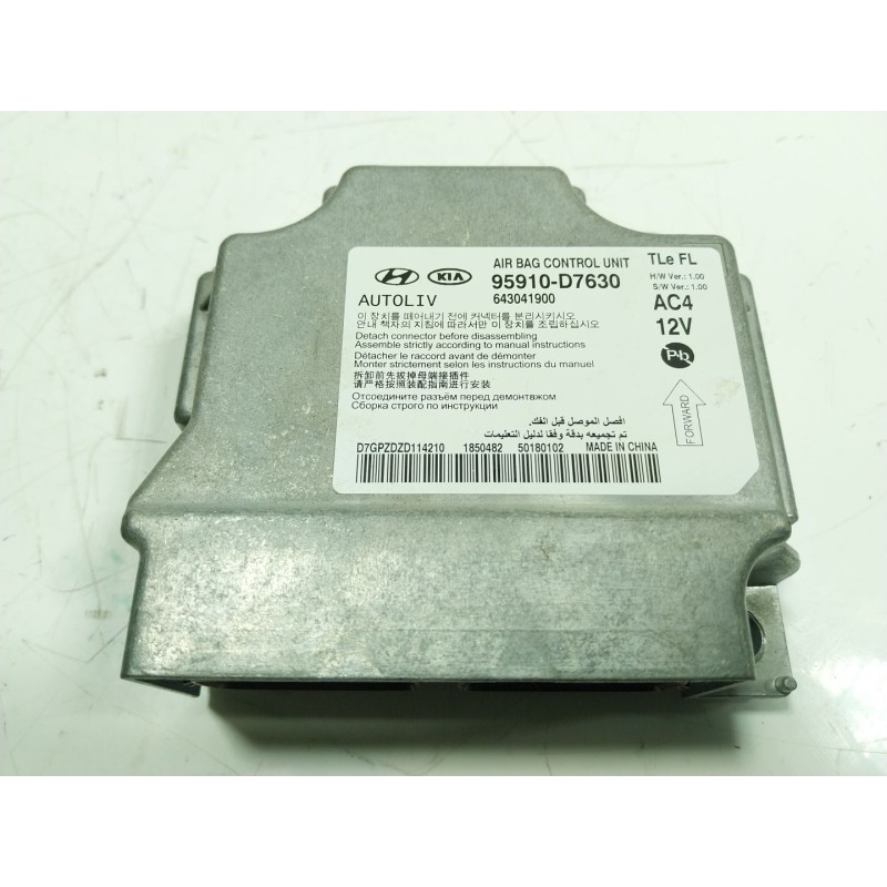 Recambio de centralita airbag para hyundai tucson (tl, tle) 1.6 gdi referencia OEM IAM  95910D7630 