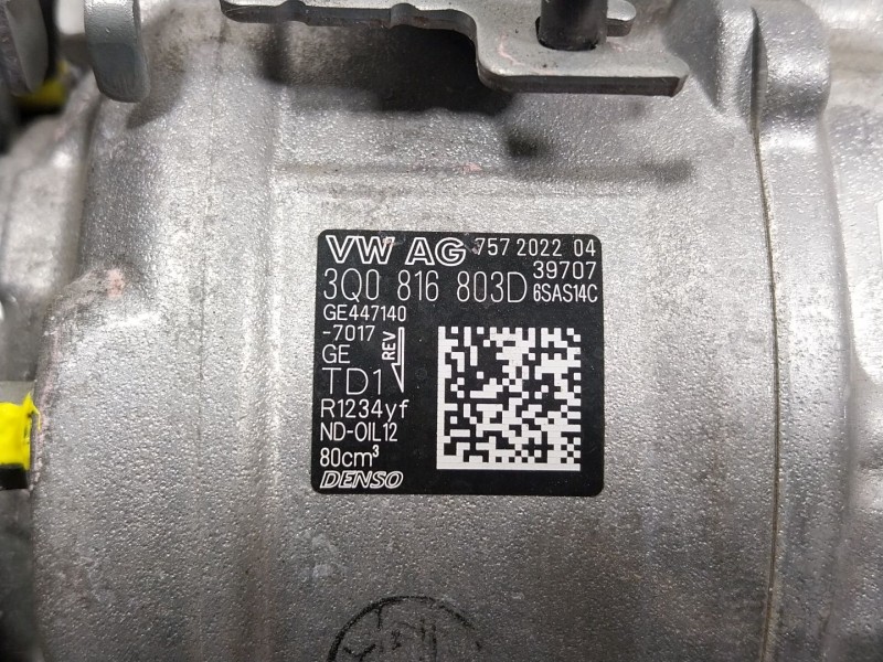 Recambio de compresor aire acondicionado para audi q2 (gab, gag) 35 tfsi referencia OEM IAM  3Q0816803D 