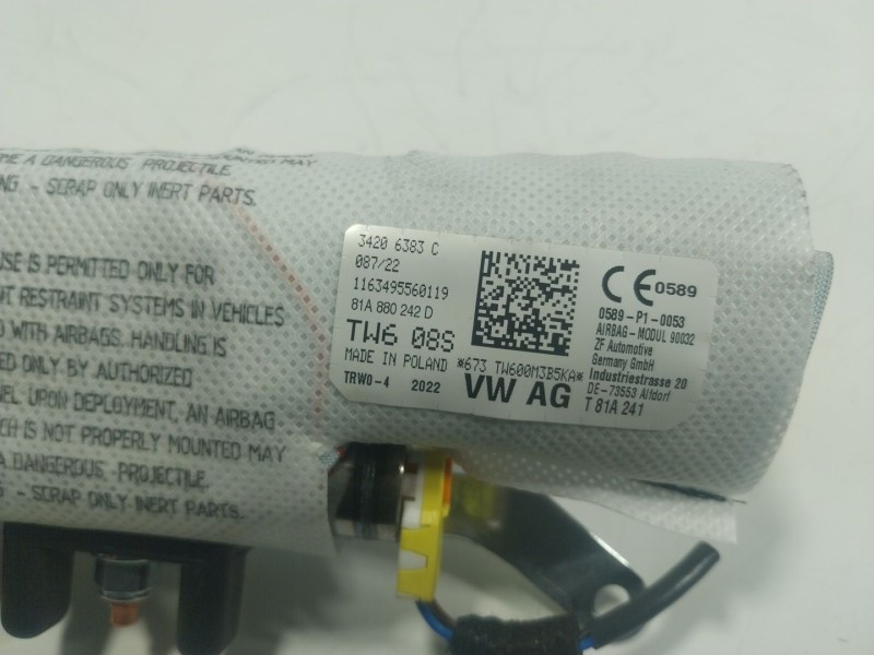 Recambio de airbag lateral delantero derecho para audi q2 (gab, gag) 35 tfsi referencia OEM IAM  81A880242D 