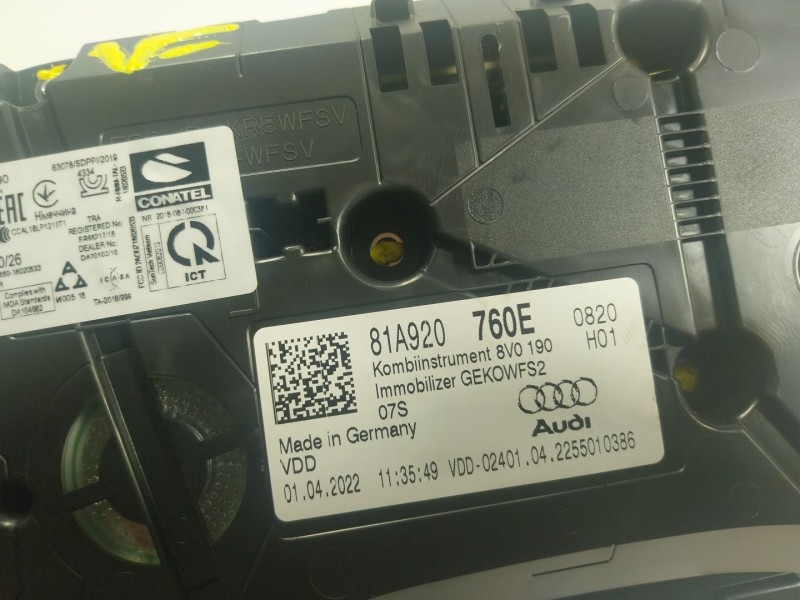 Recambio de cuadro instrumentos para audi q2 (gab, gag) 35 tfsi referencia OEM IAM  81A920760E 
