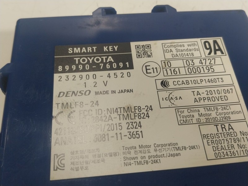 Recambio de modulo electronico para lexus ct (zwa10_) 200h (zwa10_) referencia OEM IAM  8999076091 