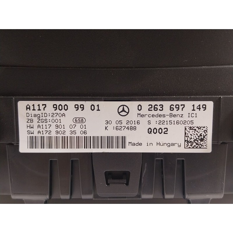 Recambio de cuadro instrumentos para mercedes-benz cla shooting brake (x117) cla 220 cdi / d (117.903) referencia OEM IAM A11790