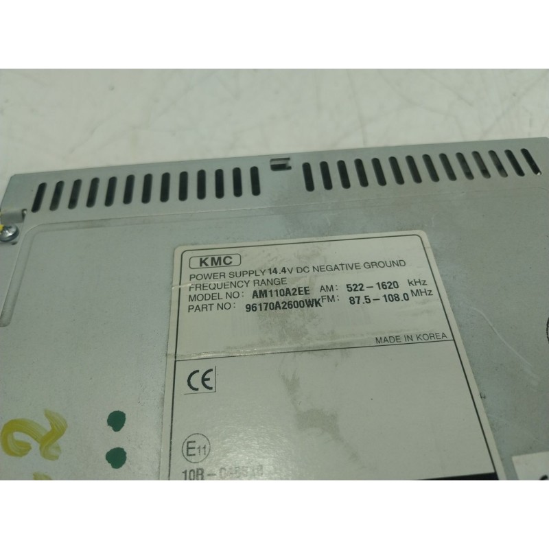 Recambio de sistema audio / radio cd para kia cee´d (jd) 1.4 crdi 90 referencia OEM IAM 96170A2600WK 96170A2600WK 