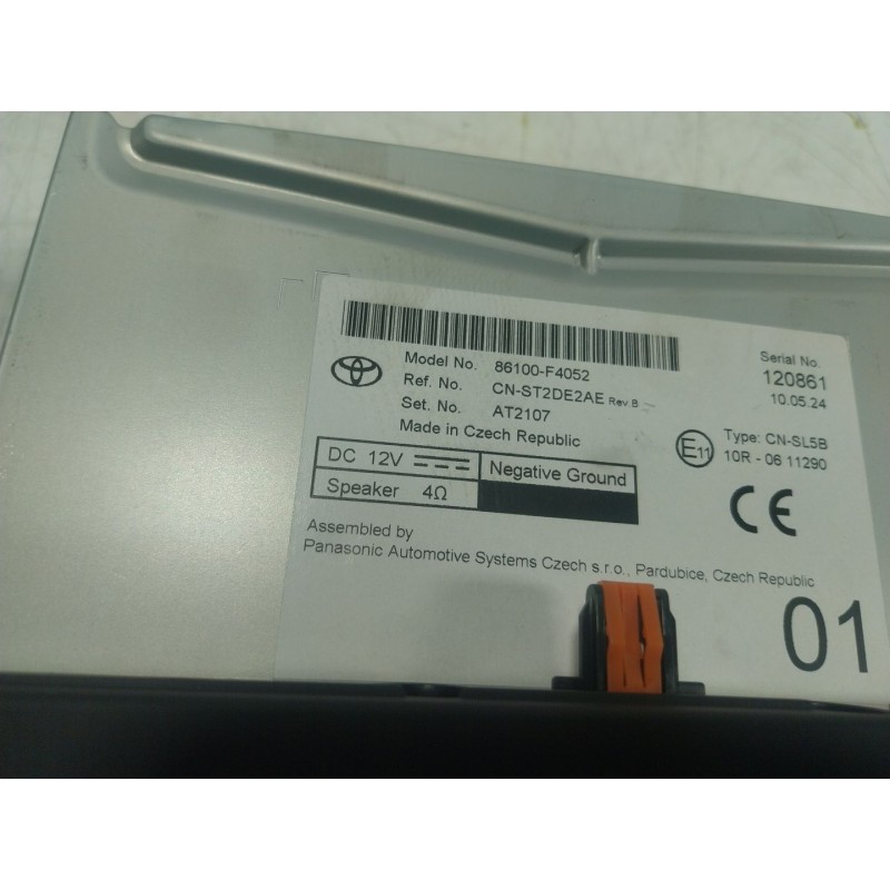 Recambio de sistema navegacion gps para toyota c-hr (_x1_) 1.8 hybrid (zyx10_, zyx11_) referencia OEM IAM 86100F4052 86100F4052 