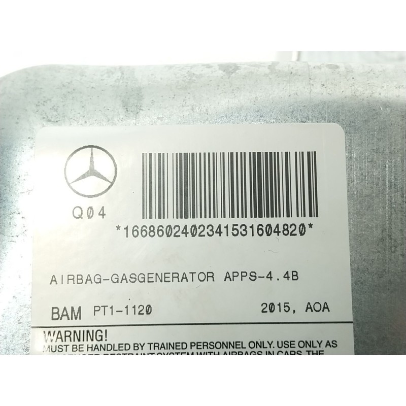 Recambio de airbag delantero derecho para mercedes-benz gle (w166) 400 4-matic (166.056) referencia OEM IAM  166860240234 