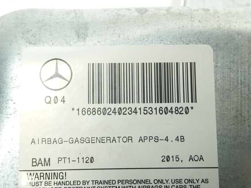 Recambio de airbag delantero derecho para mercedes-benz gle (w166) 400 4-matic (166.056) referencia OEM IAM  166860240234 