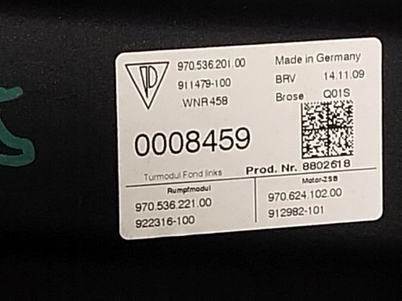 Recambio de elevalunas trasero izquierdo para porsche panamera (970) 4.8 turbo referencia OEM IAM  97053620100 