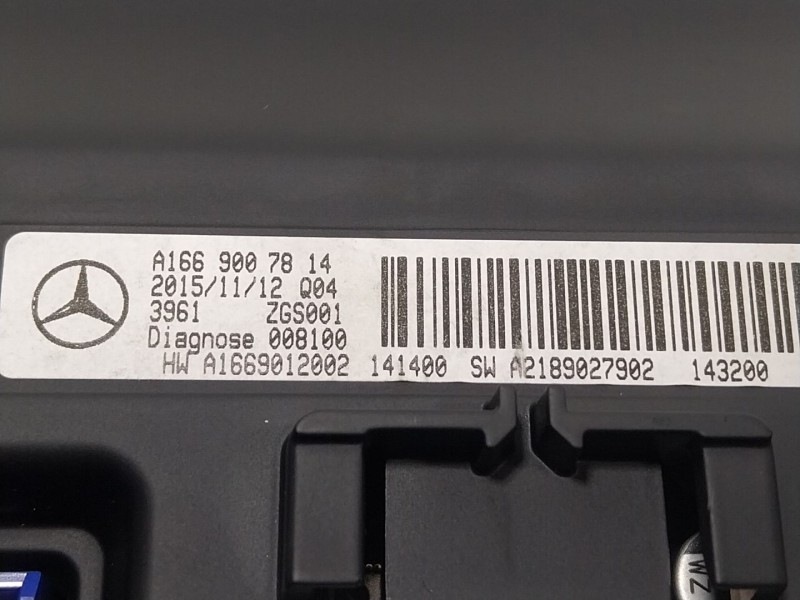 Recambio de pantalla multifuncion para mercedes-benz gle (w166) 400 4-matic (166.056) referencia OEM IAM  A1669007814 