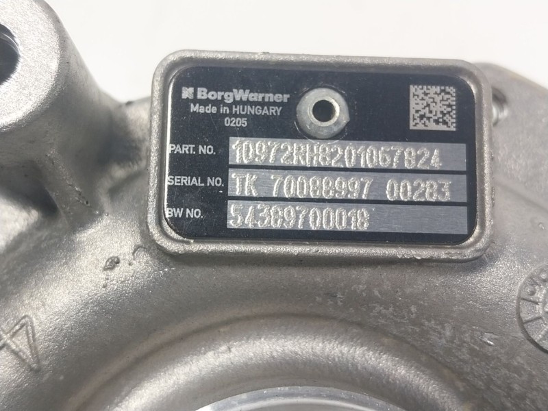 Recambio de turbocompresor para nissan qashqai ii suv (j11, j11_) 1.6 dci referencia OEM IAM  54389700018 