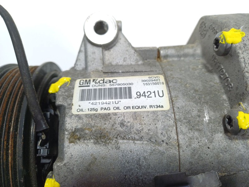 Recambio de compresor aire acondicionado para opel mokka x 1.6 cdti dpf referencia OEM IAM  557805030 