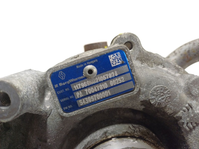 Recambio de turbocompresor para nissan qashqai (j10) 1.6 dci turbodiesel cat referencia OEM IAM  54389700001 