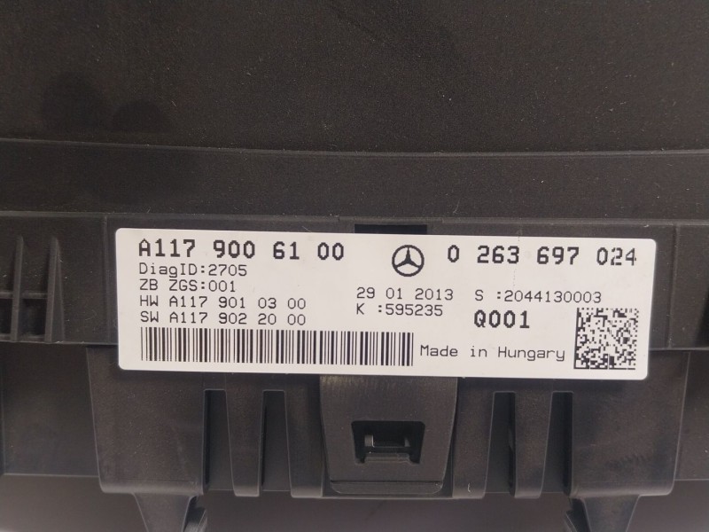 Recambio de cuadro instrumentos para mercedes-benz cla coupé (c117) cla 250 (117.344) referencia OEM IAM  A1179006100 