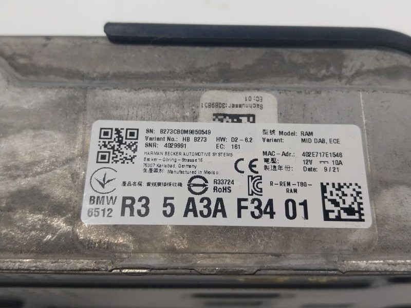 Recambio de modulo electronico para bmw x3 (g01, f97, g08) xdrive 20 d mild-hybrid referencia OEM IAM  5A3AF3401 