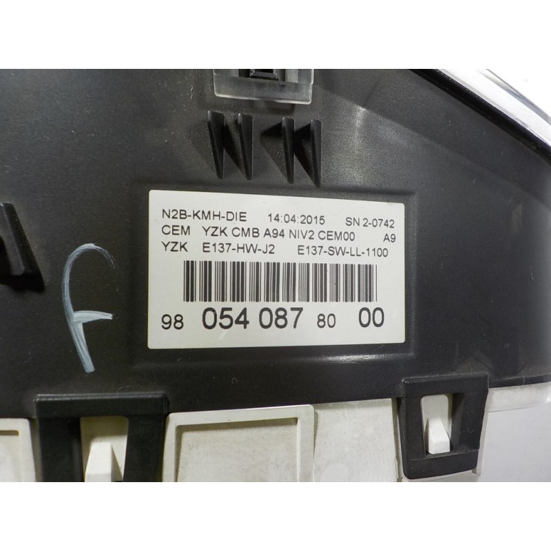 Recambio de cuadro instrumentos para peugeot 2008 (--.2013) 1.6 16v e-hdi fap referencia OEM IAM 9805408780 9805408780 