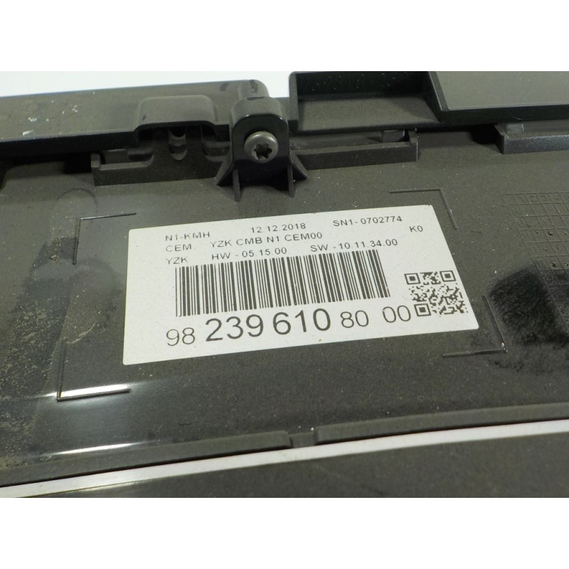 Recambio de cuadro instrumentos para citroën jumpy fugón 2.0 blue-hdi fap referencia OEM IAM 9823961080 9823961080 