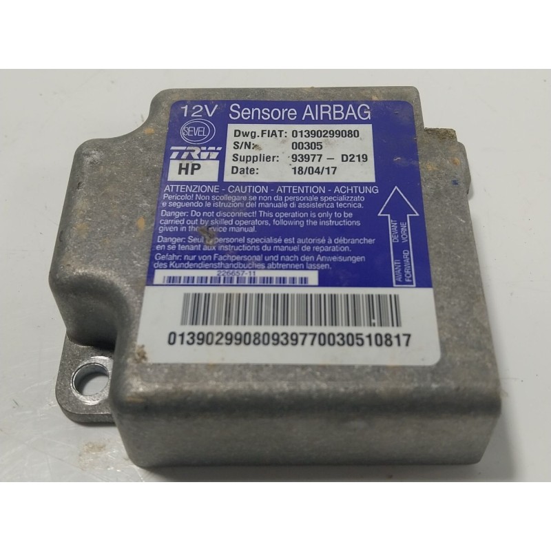 Recambio de centralita airbag para peugeot boxer furgoneta 2.0 bluehdi 130 referencia OEM IAM  01390299080 