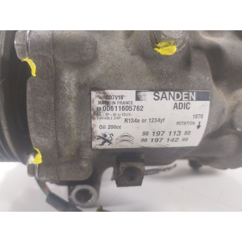Recambio de compresor aire acondicionado para peugeot boxer furgoneta 2.0 bluehdi 130 referencia OEM IAM  9819711380 