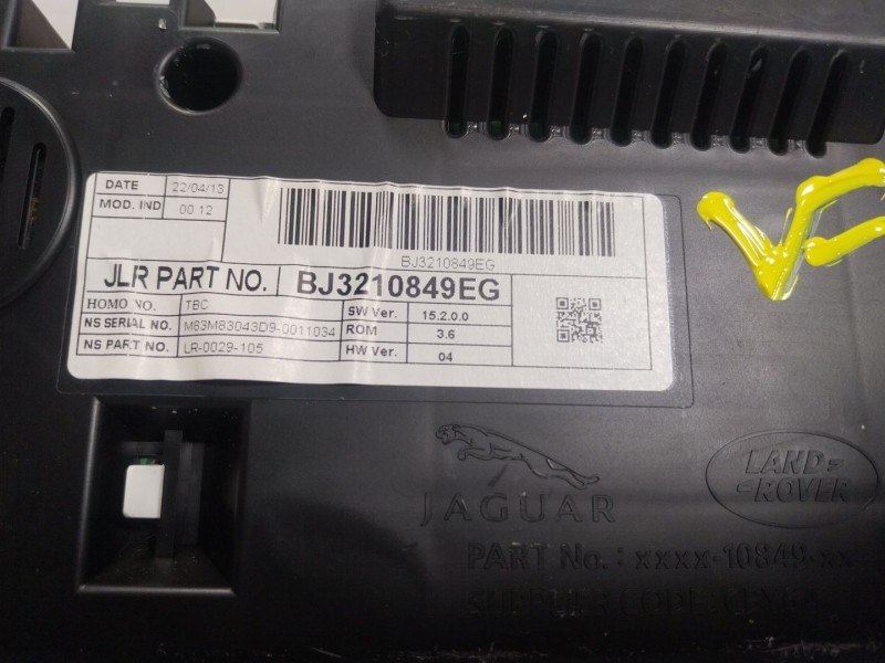 Recambio de cuadro instrumentos para land rover range rover evoque (l538) 2.2 d 4x4 referencia OEM IAM LR039631 BJ3210849EG 