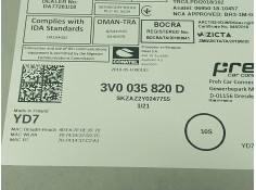 Recambio de sistema navegacion gps para skoda karoq (nu7, nd7) 2.0 tdi referencia OEM IAM 3V0035820D 3V0035820D  2