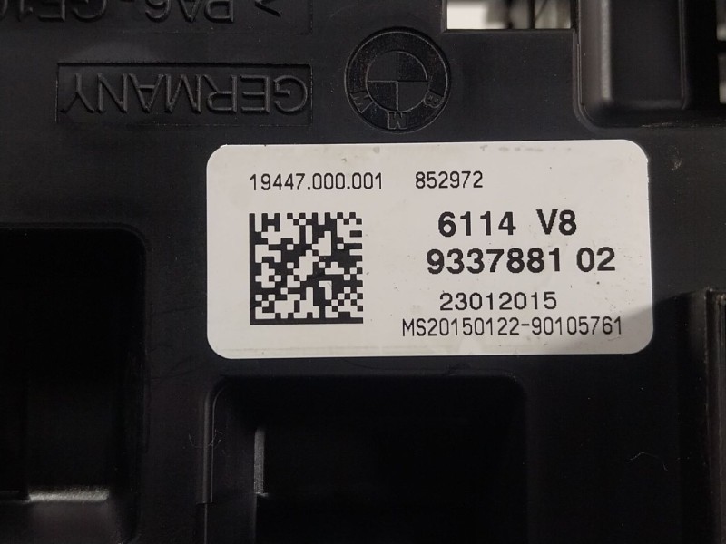 Recambio de caja reles / fusibles para bmw 3 (f30, f80) 316 d referencia OEM IAM  933788102 