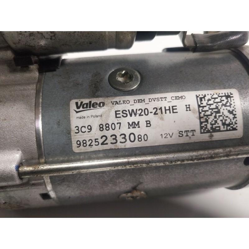 Recambio de motor arranque para peugeot 2008 i (cu_) 1.5 bluehdi 100 referencia OEM IAM  9825233080 