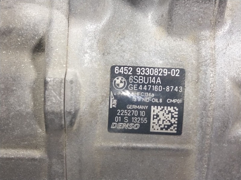 Recambio de compresor aire acondicionado para bmw 3 (f30, f80) 316 d referencia OEM IAM 64529223694 933082902 
