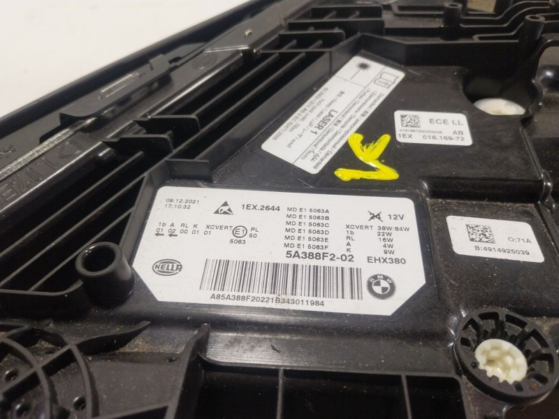 Recambio de faro derecho para bmw 5 (g30, f90) 540 i xdrive referencia OEM IAM  5A388F202 