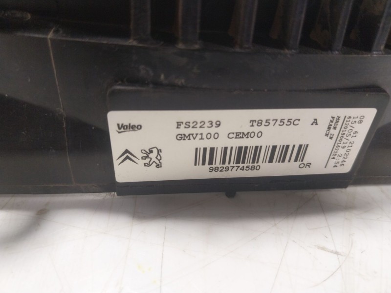Recambio de electroventilador para peugeot 2008 i (cu_) 1.2 vti referencia OEM IAM  9829774580 