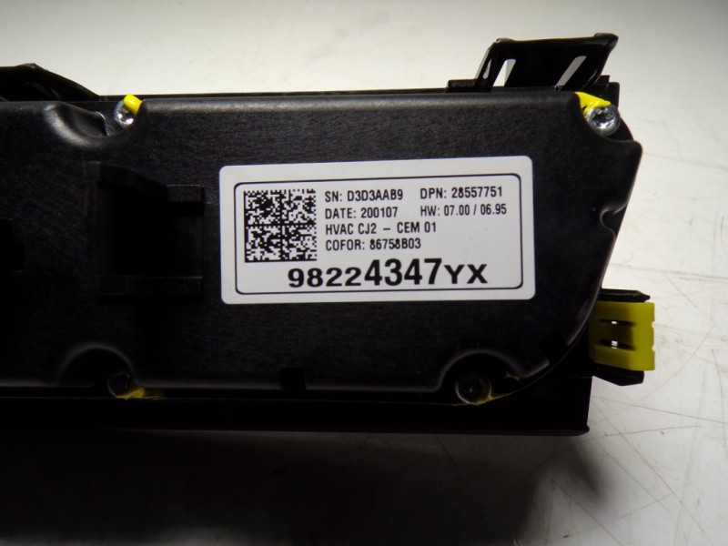 Recambio de mando climatizador para opel grandland x 1.5 cdti dpf referencia OEM IAM 98224347YX 98224347YX 