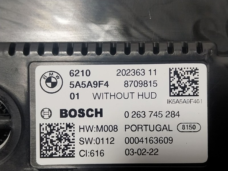 Recambio de cuadro instrumentos para bmw 3 (g20, g80, g28) 330 d xdrive referencia OEM IAM  62105A5A9F401 