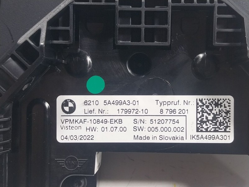 Recambio de cuadro instrumentos para mini mini countryman (f60) cooper s all4 referencia OEM IAM  62105A499A301 