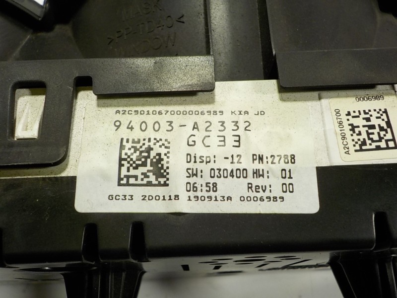 Recambio de cuadro instrumentos para kia cee´´d 1.4 crdi cat referencia OEM IAM 94003A2332 94003A2332 