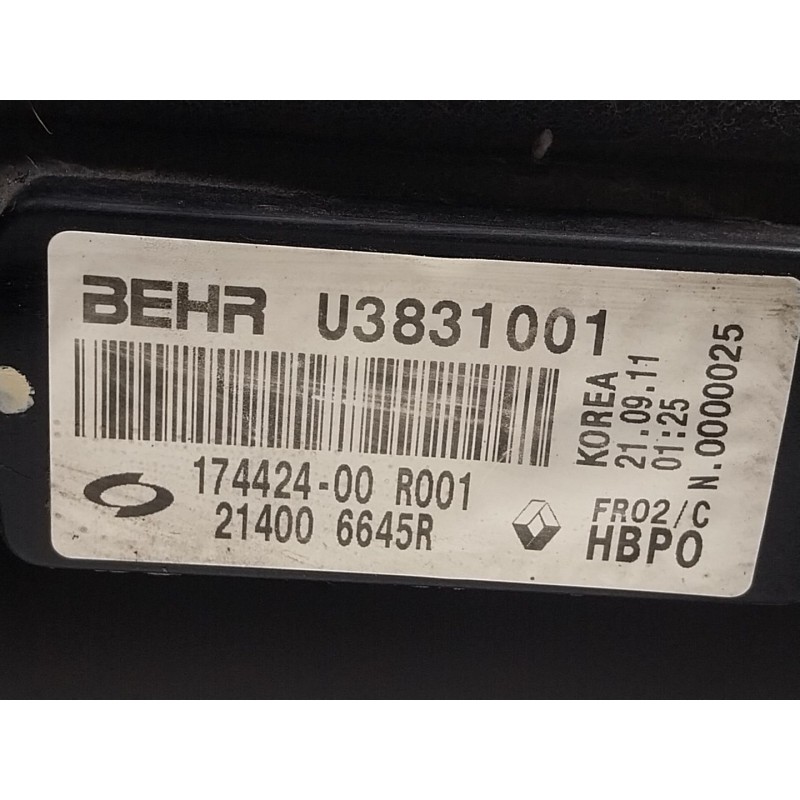 Recambio de radiador agua para renault koleos i (hy_) 2.0 dci (hy0k) referencia OEM IAM  17442400R 