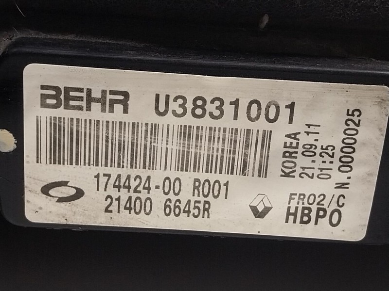 Recambio de radiador agua para renault koleos i (hy_) 2.0 dci (hy0k) referencia OEM IAM  17442400R 