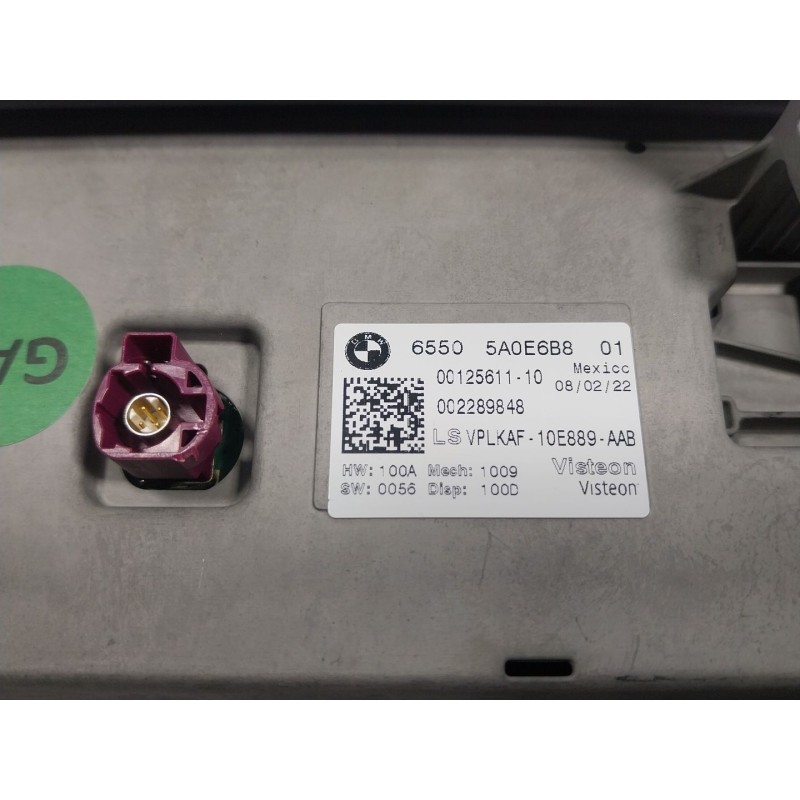 Recambio de pantalla multifuncion para bmw 8 descapotable (g14, f91) 840 i xdrive referencia OEM IAM  65505A0E6B8 