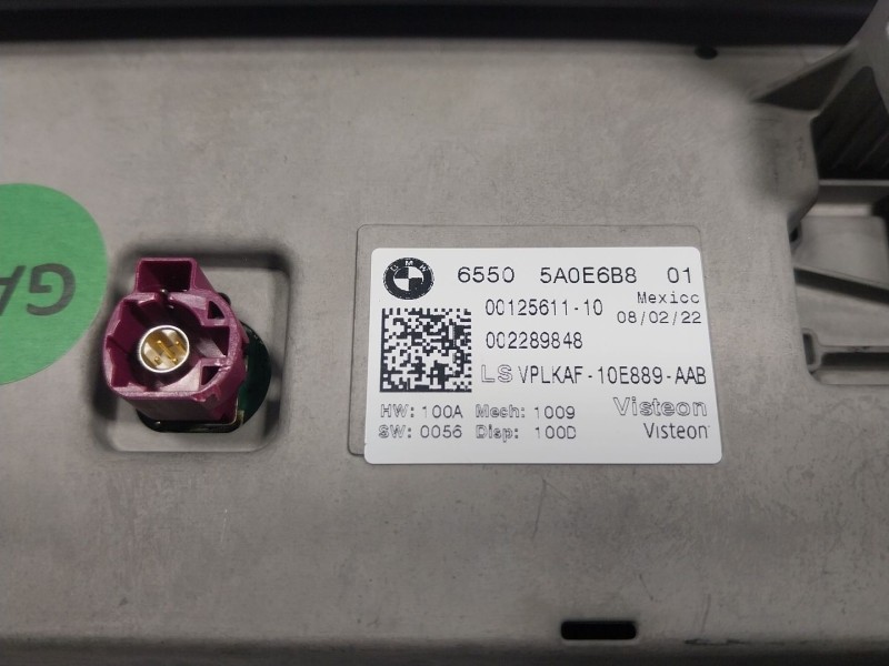 Recambio de pantalla multifuncion para bmw 8 descapotable (g14, f91) 840 i xdrive referencia OEM IAM  65505A0E6B8 