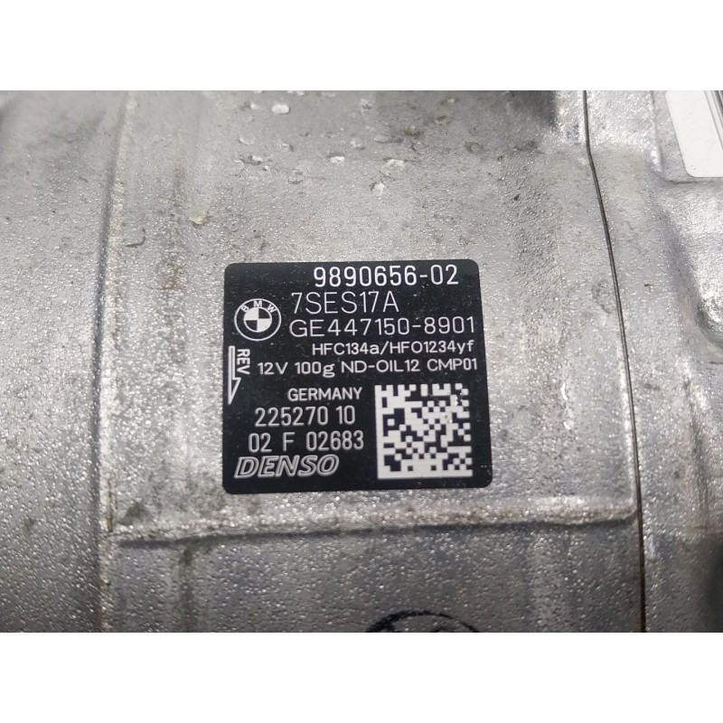 Recambio de compresor aire acondicionado para bmw 8 descapotable (g14, f91) 840 i xdrive referencia OEM IAM 64529890656 98906560