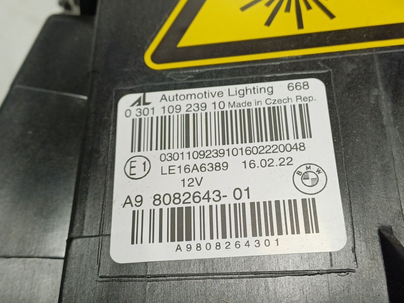 Recambio de faro izquierdo para bmw 8 gran coupe (g16, f93) 840 d xdrive referencia OEM IAM 63115A41033 A9808264301 