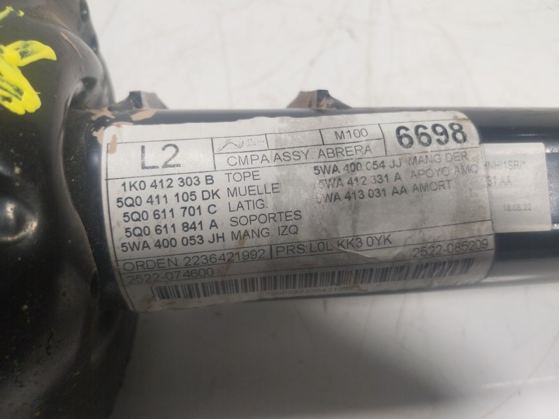 Recambio de amortiguador delantero derecho para seat leon sportstourer (kl8) style referencia OEM IAM 5WA413031CD 5WA413031AA 