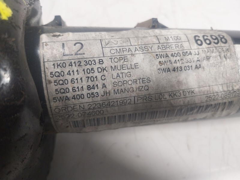 Recambio de amortiguador delantero izquierdo para seat leon sportstourer (kl8) style referencia OEM IAM 5WA413031CD 5WA413031AA 