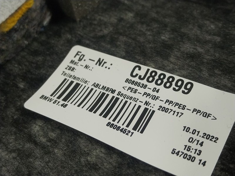 Recambio de bandeja trasera para bmw 5 (g30, f90) 540 i xdrive referencia OEM IAM 51468068538 86064521 