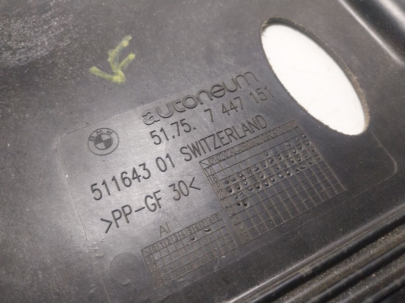 Recambio de cubrecarter para bmw 3 (g20, g80, g28) 330 d xdrive referencia OEM IAM 51757447151 51757447151 